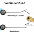 thumbnail image 3 of 16-Inch Pressure Washer Undercarriage Cleaner with Straight Extension Wand & 1/4 Inch Quick Connect for Under Car Cleaning, 3 of 5