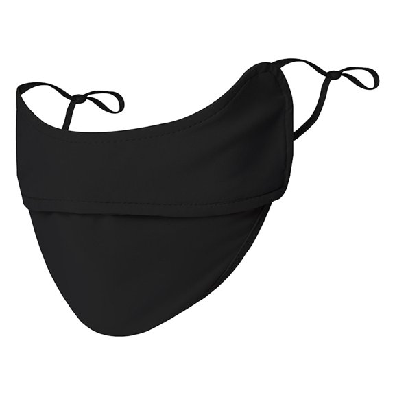 Pebbuoy Breathable Face Guard Solid Color Super Soft Friendly to Skin UV Protection Thin Three-Dimensional Sunscreen Face Guard