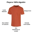 thumbnail image 4 of Playera Hombres Basica Manga Corta Sencilla Algodón Casual, 4 of 6