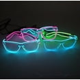 thumbnail image 2 of LINLIN LED Glasses, Light Up Rave Glasses LED Party Glasses Light Up Rave Glasses Battery LED Glasses for Halloween, 2 of 2
