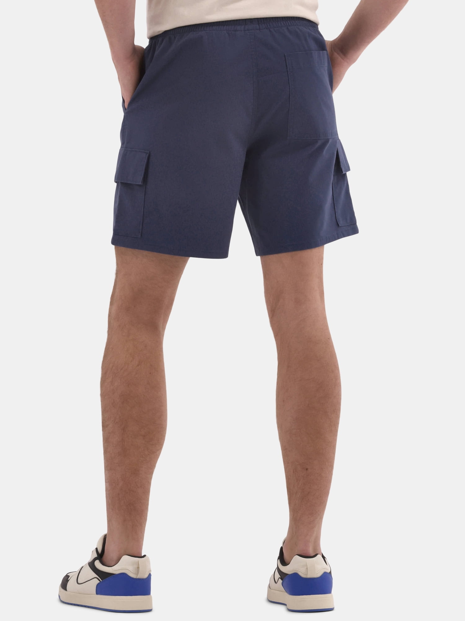 No Boundaries Men's & Big Men's Twill Cargo Shorts, 7" Inseam, Sizes XS-5XL