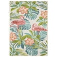 thumbnail image 4 of Style Haven  Flores Flamingo Palms Salmon/Blue Indoor-Outdoor Washable Rug 5' x 7', 4 of 5