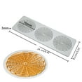 thumbnail image 3 of 3 Cavity Hollow Round Net Lace Mat Fondant Embosser Baking Decoration Mold Cake Fondant Silicone Mould Easy to Use, 3 of 8