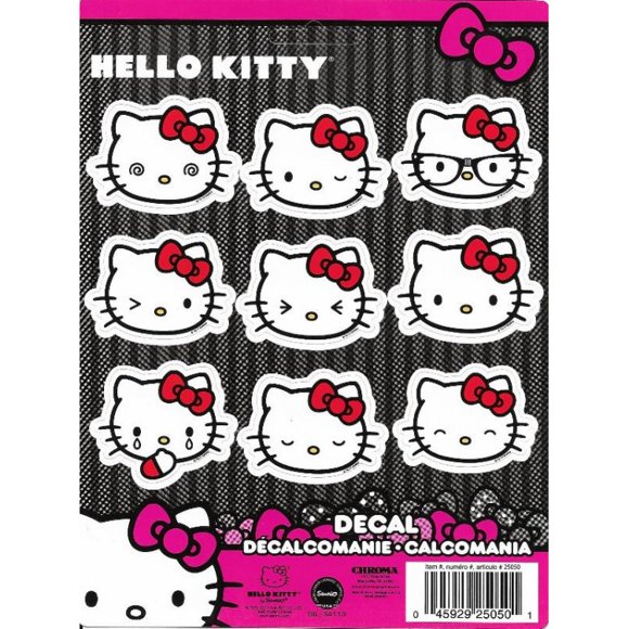Hello Kitty Emoji Stick Onz Decal Set