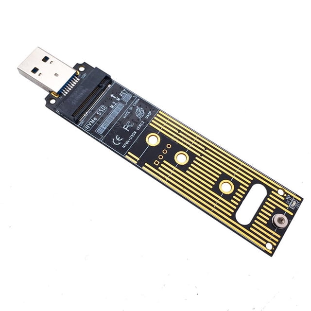 Adaptador M.2 NVME SSD a USB 3.1 Adaptador M.2 NVME USB 3.1 para PCI-E/M.2 Nvme SSD Tmvgtek Para estrenar