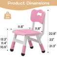thumbnail image 7 of Towallmark 2 Pack Adjustable Kid Chairs Set, Plastic Toddler Chairs Stackable Children Seats for Home, Daycare Center, Classroom, 7 of 7