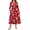 Red Floral, variant on Women Plus Size Long Sleeve Dress Loose Casual Flowy Tiered Long Maxi Dresses with Pockets