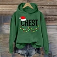 thumbnail image 4 of Christmas Sweatshirts for Women Women'S Chest Nutty Print Christmas Shirt Long Sleeve Casual Loose Tops Womens Hoodie Khaki S, 4 of 4