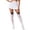Black1, variant on Womens Socks Solid Long Bow Party Sheer Elegant Stockings for Women Black1 One Size