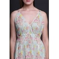 thumbnail image 2 of Bimba Bird Ladies Printed Resort Maxi DrawstringÂ&nbsp;DressÂ&nbsp;Spaghetti Strap Beach Wear-XXX-Large, 2 of 6