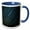 Blue/White, variant on 3drose, Washington. Palouse Falls Sp, Star Trails and Perseid Meteor Showers, 11oz Two-tone Black Mug