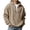 AB184 Khaki, variant on Bainana Men'S Half Zip Hoodie Long Sleeve Comfortable Hoody Solid Color Hooded Tops Streetwear Fall Outfit Size L