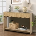 thumbnail image 5 of PHOYAL Console Table Sofa Table with 2 Drawer and Open Storage Shelves, Modern Entryway Table for Living Room Hallway Bedroom, Beige, 5 of 6