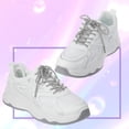 thumbnail image 5 of 2PCS Glitter Rhinestone Shoe Laces, Silvery Sparkly Drawstring Cords for Sneakers, Hoodies, Sweatpants & Bags, Round Bling Shoe Laces Replacement, 5 of 8