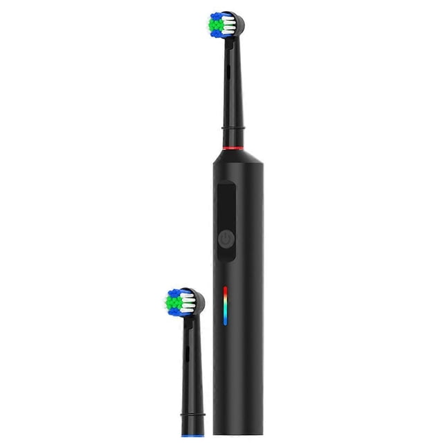Smart Rotating Electric Toothbrush, Rechargeable Rotary Toothbrush with 2 Heads, for Oral B Replacement Brush Heads