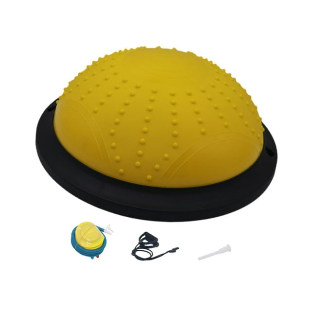 QualitChoice Balance Ball Full Body Building with Ball Pump Exercise Yellow Balance Training Air