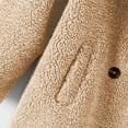 thumbnail image 4 of Qetyuw Fuzzy Long Jacket for Women Winter Long Sleeve Lapel Open Front Coat Button Down Casual Chunky Coats, 4 of 8