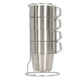 thumbnail image 3 of Juego de tazas apilables ANGGREK de Acero Inoxidable para acampar, 3 of 8