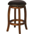 thumbnail image 1 of Benzara BM148356 Chelsea Counter Height Stool with Swivel, Oak Brown, 1 of 1