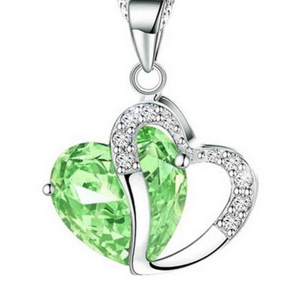 Women's Fashion Silver Chain Crystal Rhinestone Necklace Pendant Jewelry Gift 