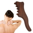 thumbnail image 3 of Palo Gua Sha De Madera, Antideslizante, Haya Carbonizada, 5 Puntos De Masaje, Herramienta Guasha De Madera, Alivio De Molestias Para El Hombro, 3 of 7