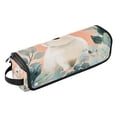 thumbnail image 2 of Hair Tool Organizer Bag with Heat Resistant Mat Removable Travel Storage Case for Hot Air Brushes Curling Irons Cute White Rabbit, 2 of 8