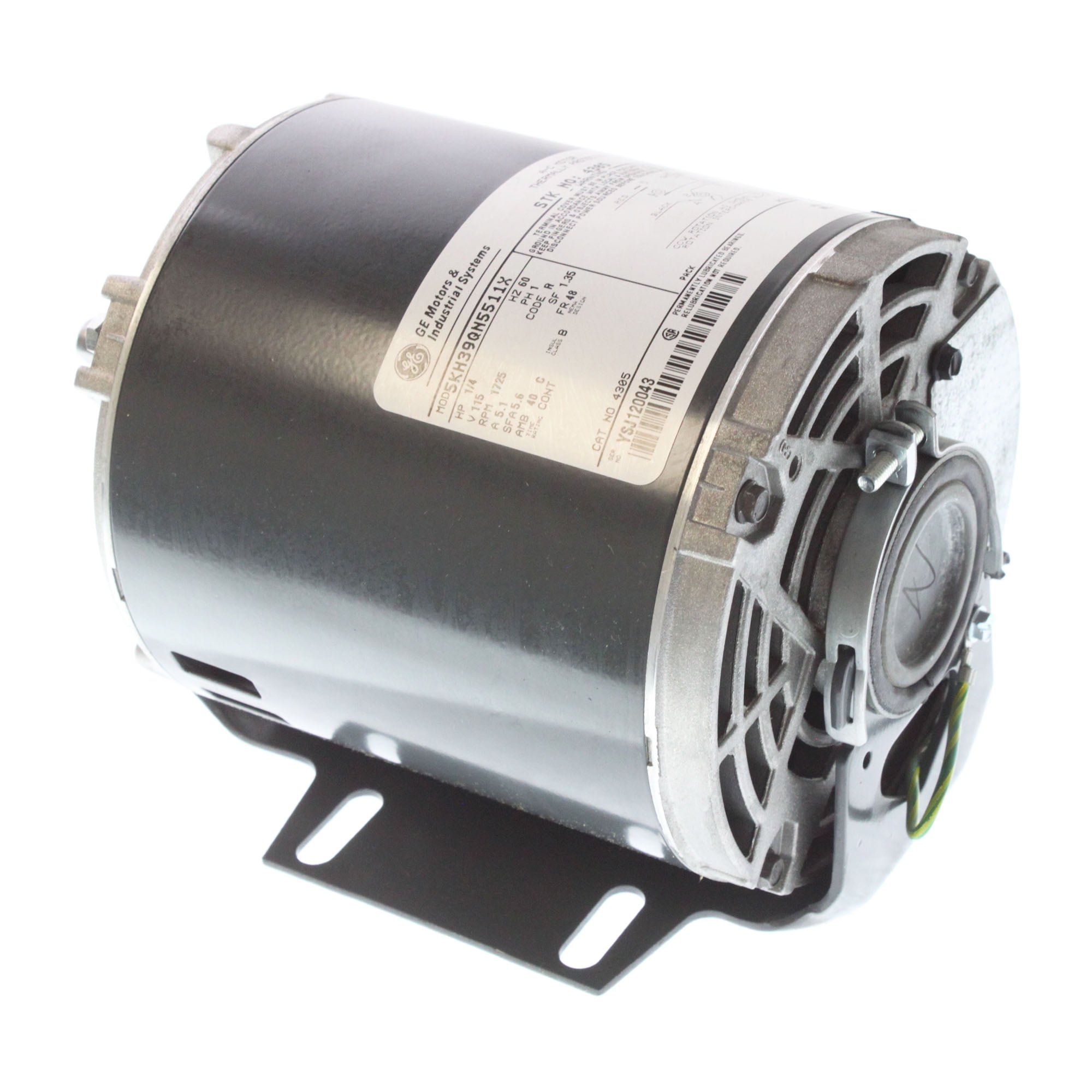 GE 5KH39QN5511X Fan Blower AC Motor, 1/4HP, 1725RPM, 1Phase, 115V