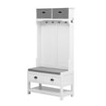 thumbnail image 5 of Elegant Freestanding Hall Tree with Coat Rack, Entryway Bench and Shoe Storage, Versatile 4-in-1 Design, 33.5 in. W x 69 in. H, 5 of 10
