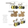 thumbnail image 4 of Buzzy Bees Wooden Painted Bees Set of 2 Sizes, 4 of 4