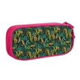 thumbnail image 2 of Vsdgher Jungle Leopard Yellow Print Large Capacity Pencil Case Pouch with Zipper, Portable Aesthetic Big Capacity Pencil Cases Pen Office Travel Stationery Bag, 2 of 8