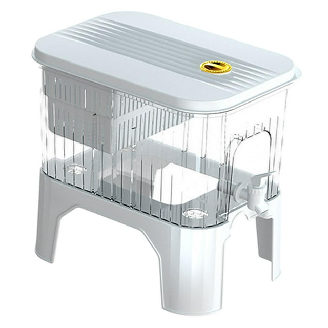 Dispensador de bebidas del refrigerador Dispensador de bebidas de agua con soporte y tapa hervidor de agua fría con grifo para la fiesta de té helado L con filtro