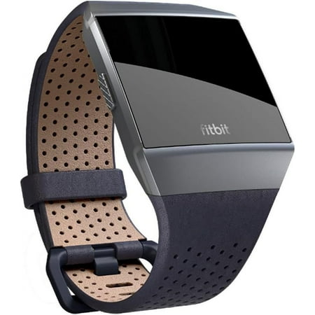 Band Leather Large Watch Strap for Fitbit Ionic - Midnight blue