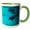 Green/White, variant on 3drose, Bottlenose Dolphin, 11oz Magic Transforming Mug