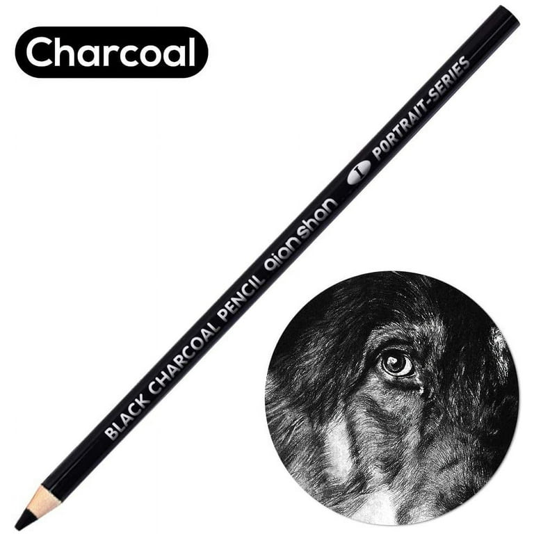 Marco White Charcoal Pencil Profesional Black Charcoal Pen Sketch Drawing  Para Dibujar Papeleria Soft-medium-hard Chrcoal Pen