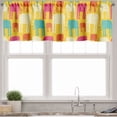thumbnail image 3 of Ambesonne Animal Valance & Curtain, Colorful Doodle Animal, 55"x24", Multicolor, 3 of 7