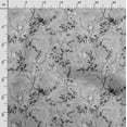 thumbnail image 3 of Soimoi Chinese Floral Printed, Japan Crepe SatinFabric, by The Yard 54 Inch Wide, Decorative Sewing Fabric for Dresses Kimonos Gowns, Gray, 3 of 5
