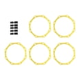 thumbnail image 3 of DYNWAVECA 5 Pcs Agilité 19.69 Pouces Entraînement Physique Multifonction Portable Exercice Extérieur pour Enfants Adultes Rugby Jaune, 3 of 10