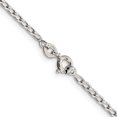 thumbnail image 3 of Sterling Silver 2mm Open Elongated Link Chain (16 X 2) Made In India qll060-16, 3 of 5