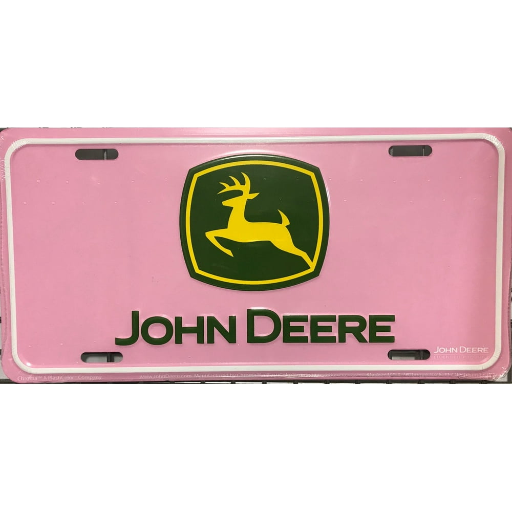 Pink John Deere License Plate - Walmart.com - Walmart.com