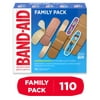 Band-Aid Brand Adhesive Bandage Family Variety Pack, Assorted, 110 Ct