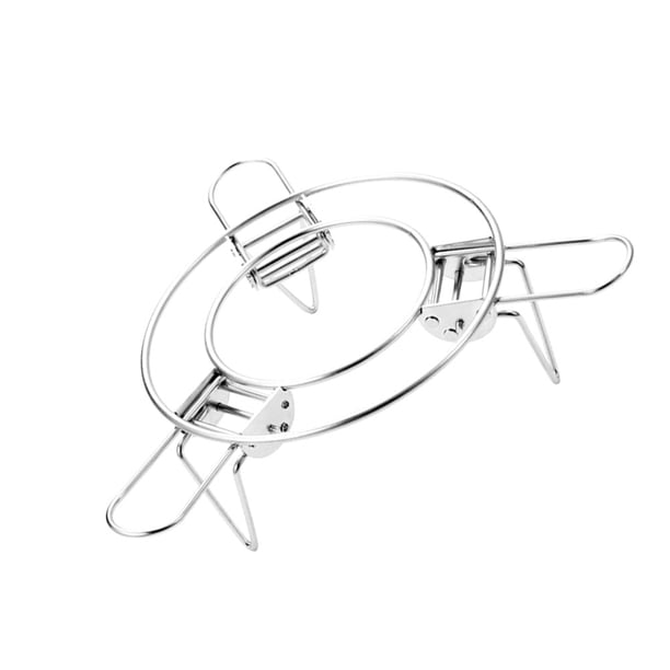 unbranded Soporte Resistente Para Vapor Y Cocina De Acero Inoxidable En Color Plata Versión Plegable