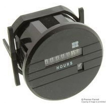 Trumeter 120Volt 60Hz Round Hour Meter, 711-0150