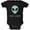 Black, variant on Stay Weird Alien Soft Short Sleeve Baby One Piece
