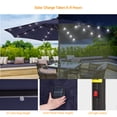 thumbnail image 5 of ACEGOSES LED 9ft Aluminum Patio Market Circle Outdoor Umbrellas with Solar Lights and Sturdy Ribs,Navy Blue, 5 of 7