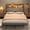 Grey&Oak, variant on ANPOO Full Size Floating Bed Frame with LED Lights, Metal Platform Bed with  Storage Headboard and Charging Station