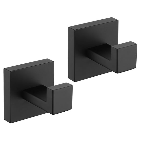 Stainless Steel Hook Fashion Coat Hangers Heavy Duty Wall Towel Holder Metal Hooks 2 Pcs