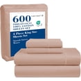 thumbnail image 1 of Softest Cotton Sheets Double Sheet Set Pc Set Thread Count Sateen Bedding Deep Pocket Sheets Cooling Sheets Double Size Sheets Breathable Bed Set (), 1 of 9