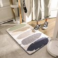 thumbnail image 2 of XmhyTop Colorful Stripe Pattern Bathroom Rugs Soft Shaggy Microfiber Shower Rug Bath Rug Non Slip Absorbent Plush Floor Mats (Colorful d, 16"x24"), 2 of 3