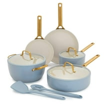 GreenPan 10-Piece Reserve Pro Cookware Set, Ceramic Nonstick, Oven Safe, Dishwasher Safe, Glacier
