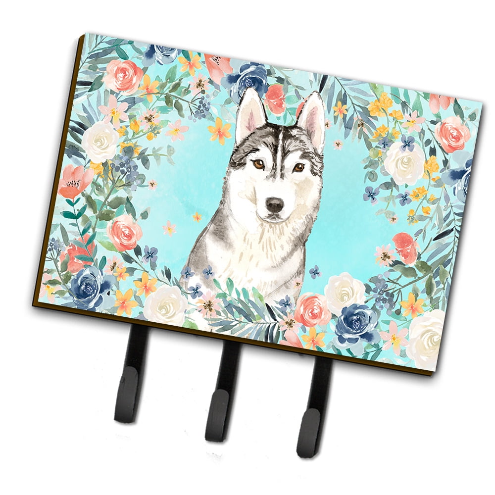 Small Carolines Treasures CJ2015-JSH4 Letter J Circle Teal Initial Alphabet Leash or Key Holder Multicolor